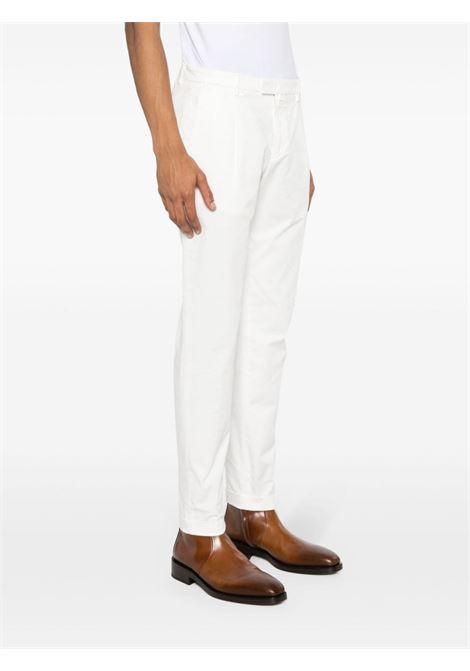 White pleated tapered-leg trousers - men BRIGLIA 1949 | BG0732400900120